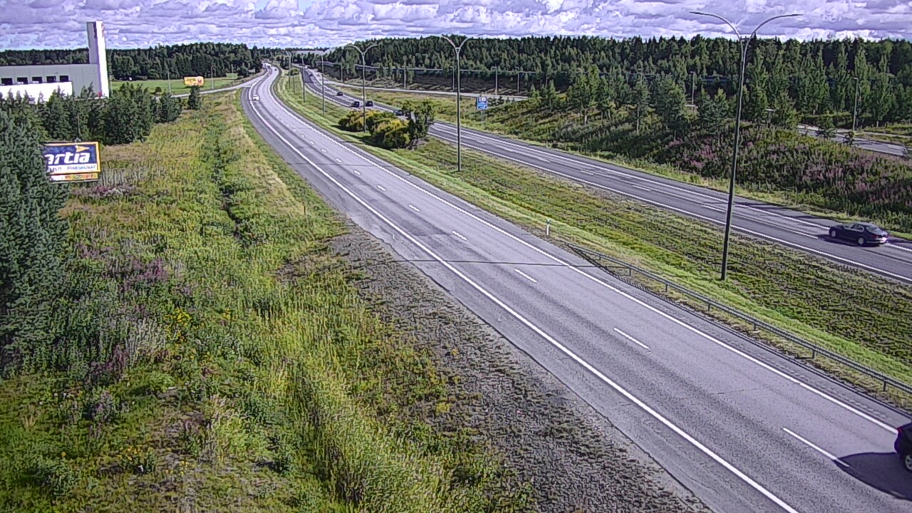 Weather Camera Image Väg 4 Kempele, Zatelliitti, Oulu, Pohjois-Pohjanmaa