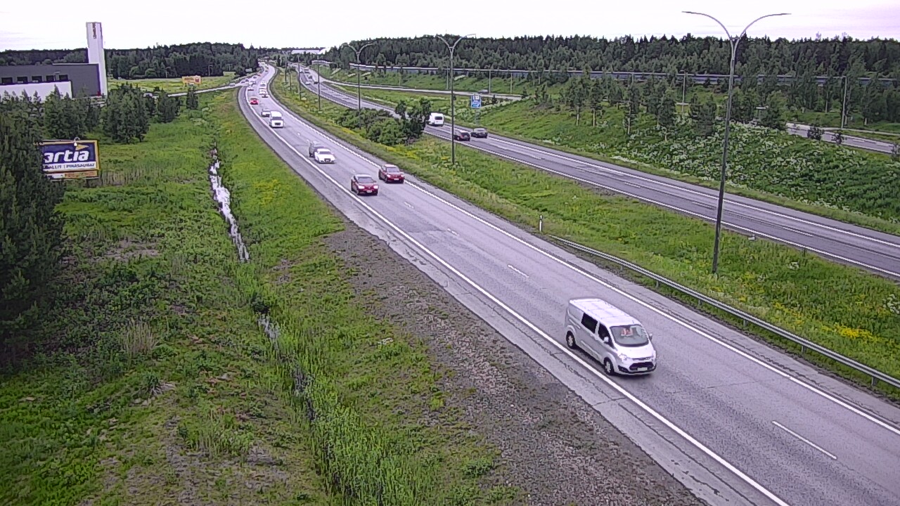 Weather Camera Image Road 4 Kempele, Zatelliitti, Oulu, Pohjois-Pohjanmaa