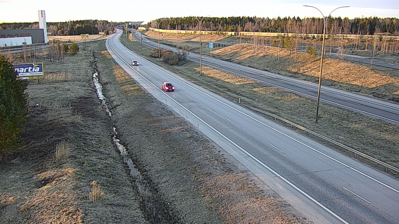 Weather Camera Image Väg 4 Kempele, Zatelliitti, Oulu, Pohjois-Pohjanmaa