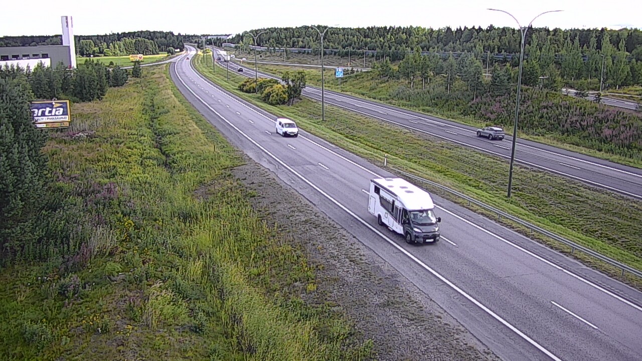 Weather Camera Image Väg 4 Kempele, Zatelliitti, Oulu, Pohjois-Pohjanmaa