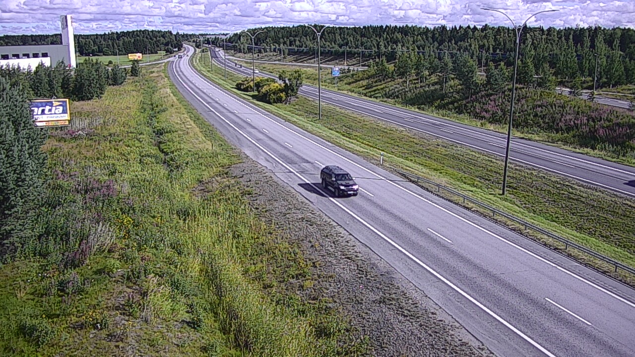 Weather Camera Image Väg 4 Kempele, Zatelliitti, Oulu, Pohjois-Pohjanmaa