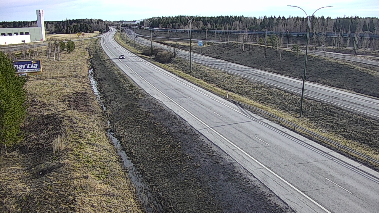Weather Camera Image Väg 4 Kempele, Zatelliitti, Oulu, Pohjois-Pohjanmaa