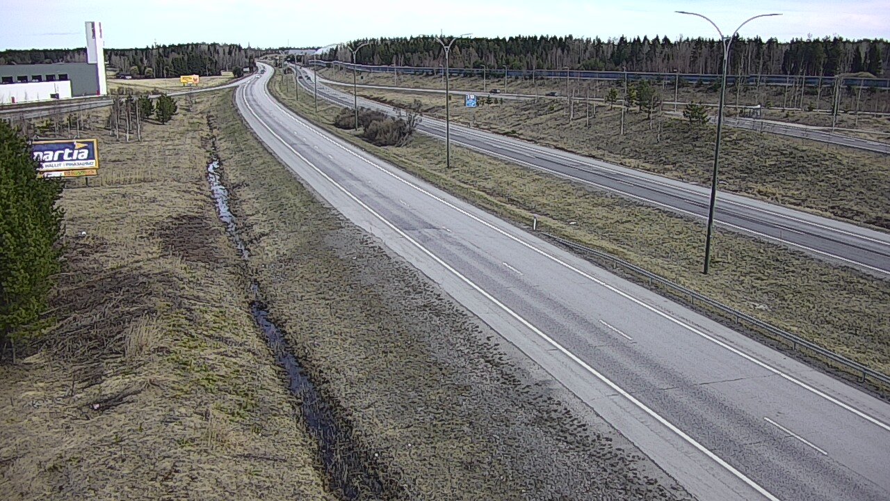 Weather Camera Image Väg 4 Kempele, Zatelliitti, Oulu, Pohjois-Pohjanmaa