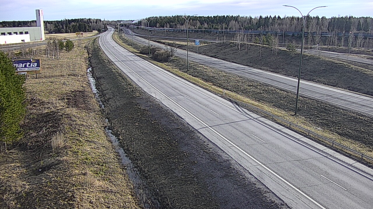 Weather Camera Image Väg 4 Kempele, Zatelliitti, Oulu, Pohjois-Pohjanmaa