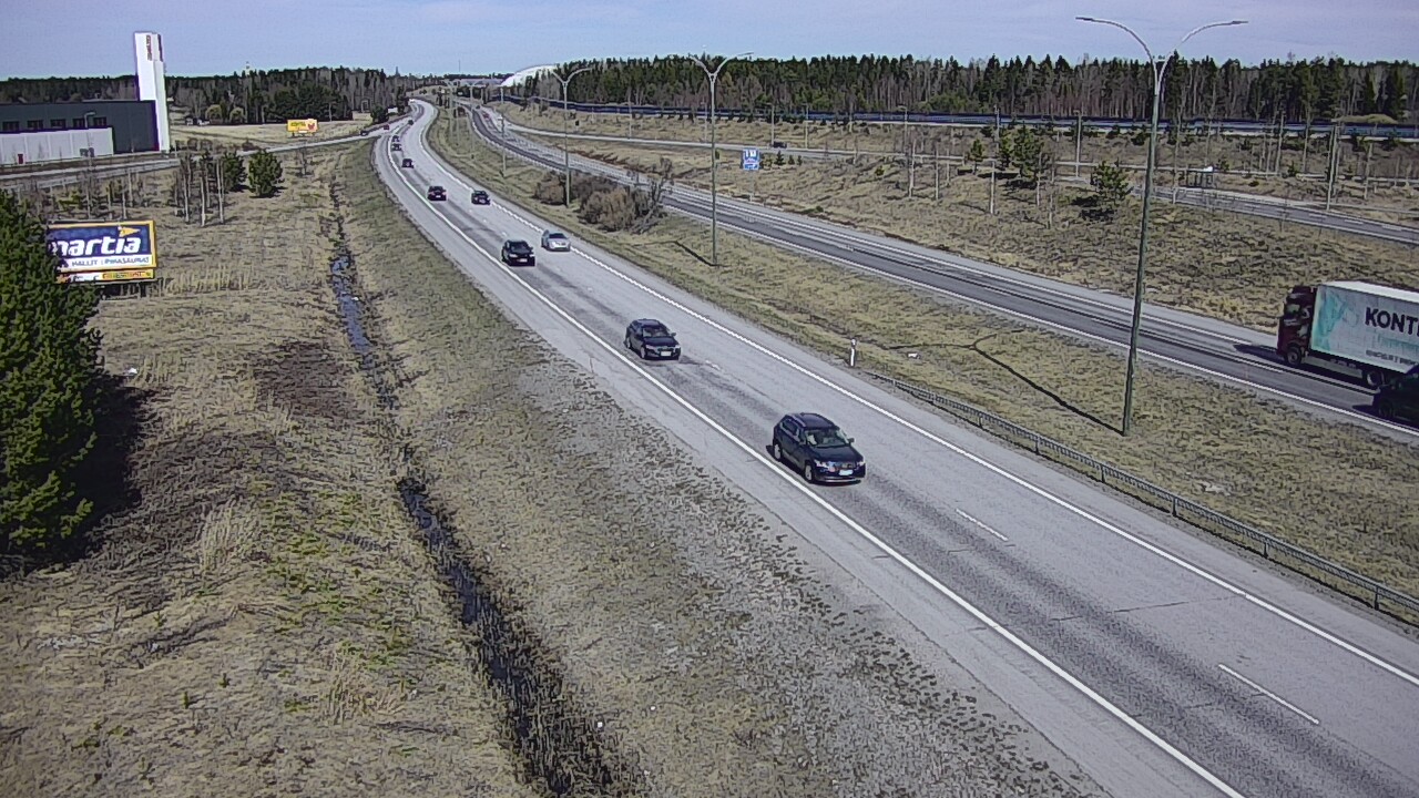 Weather Camera Image Väg 4 Kempele, Zatelliitti, Oulu, Pohjois-Pohjanmaa