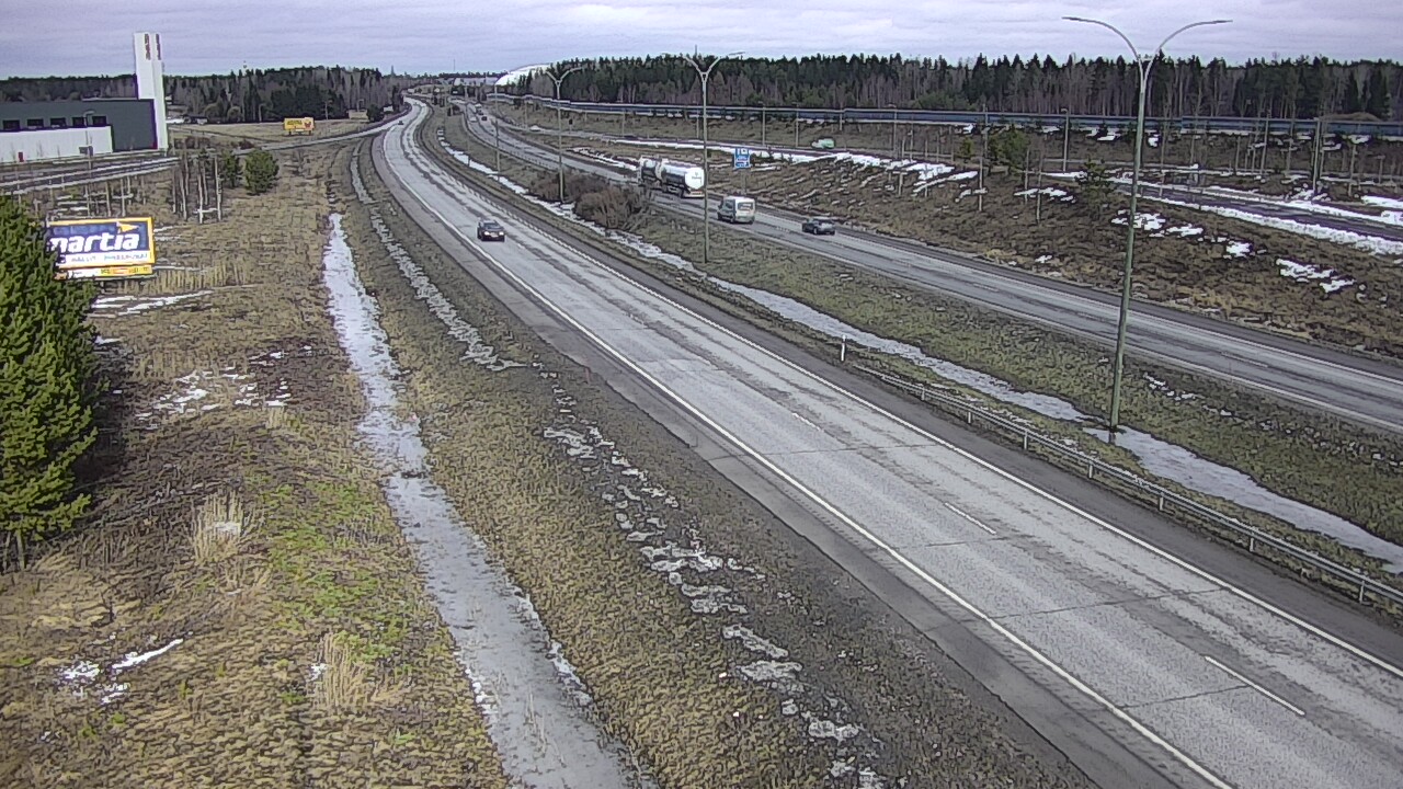 Weather Camera Image Road 4 Kempele, Zatelliitti, Oulu, Pohjois-Pohjanmaa