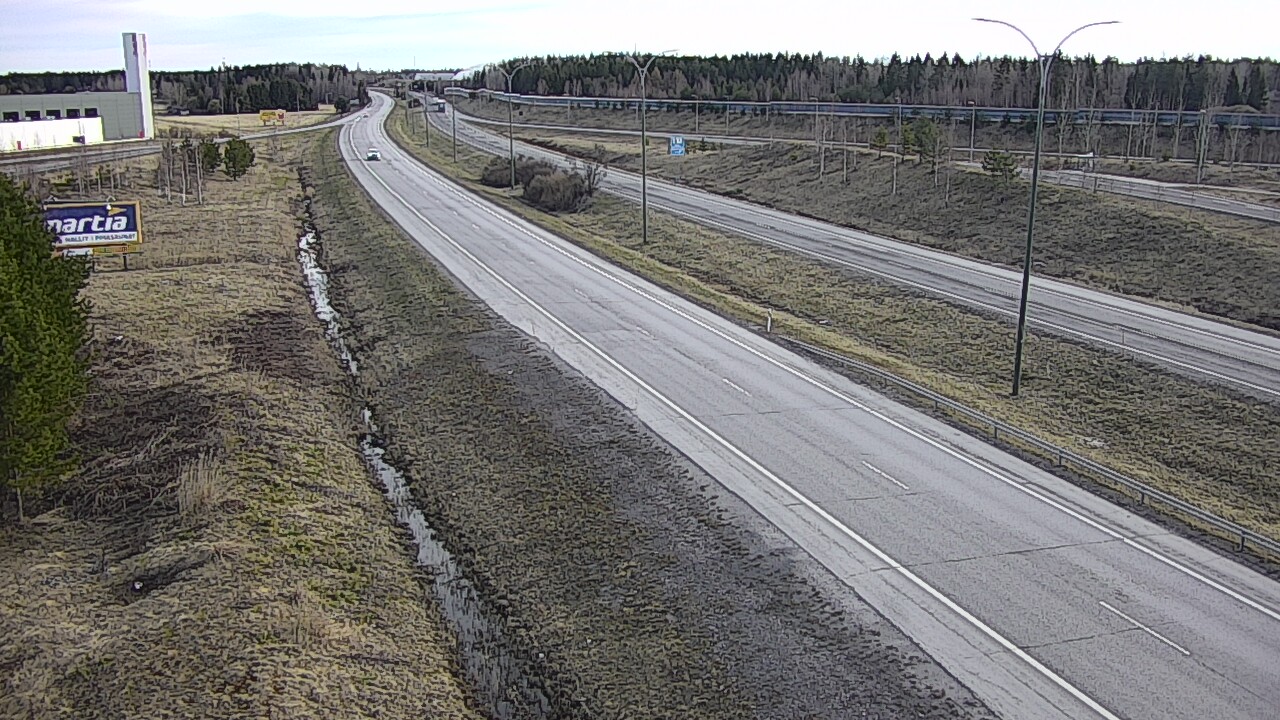 Weather Camera Image Väg 4 Kempele, Zatelliitti, Oulu, Pohjois-Pohjanmaa