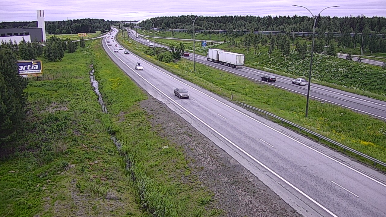 Weather Camera Image Road 4 Kempele, Zatelliitti, Oulu, Pohjois-Pohjanmaa