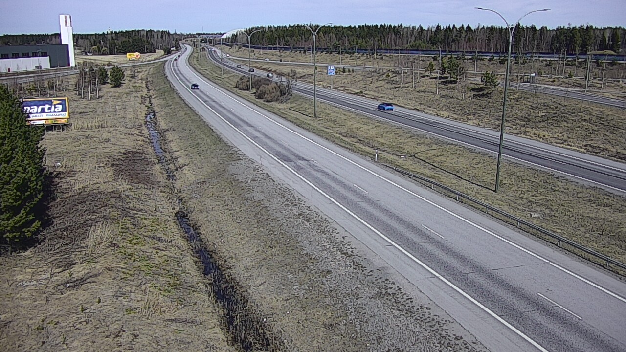Weather Camera Image Väg 4 Kempele, Zatelliitti, Oulu, Pohjois-Pohjanmaa
