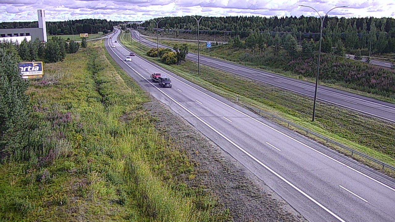 Weather Camera Image Väg 4 Kempele, Zatelliitti, Oulu, Pohjois-Pohjanmaa