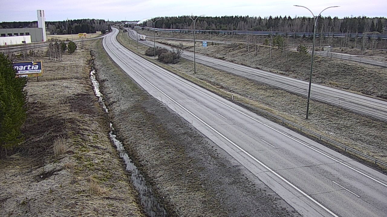 Weather Camera Image Väg 4 Kempele, Zatelliitti, Oulu, Pohjois-Pohjanmaa