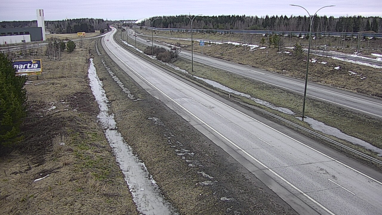 Weather Camera Image Road 4 Kempele, Zatelliitti, Oulu, Pohjois-Pohjanmaa