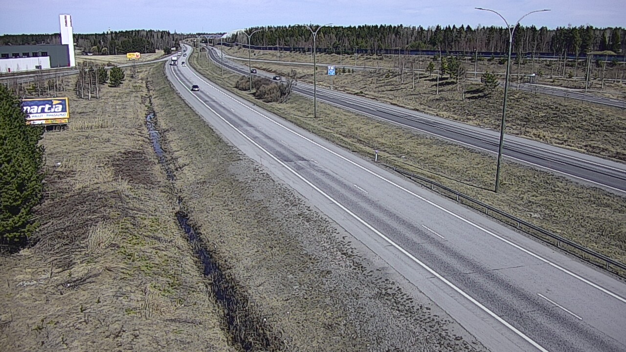 Weather Camera Image Väg 4 Kempele, Zatelliitti, Oulu, Pohjois-Pohjanmaa