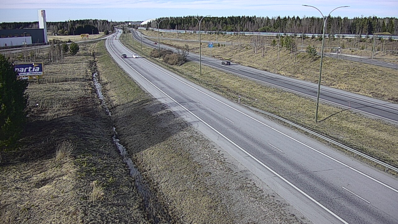 Weather Camera Image Väg 4 Kempele, Zatelliitti, Oulu, Pohjois-Pohjanmaa