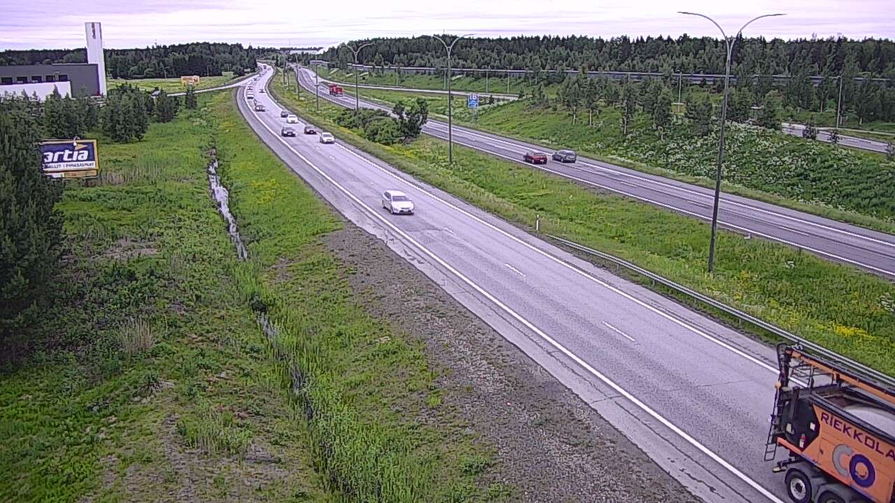Weather Camera Image Road 4 Kempele, Zatelliitti, Oulu, Pohjois-Pohjanmaa