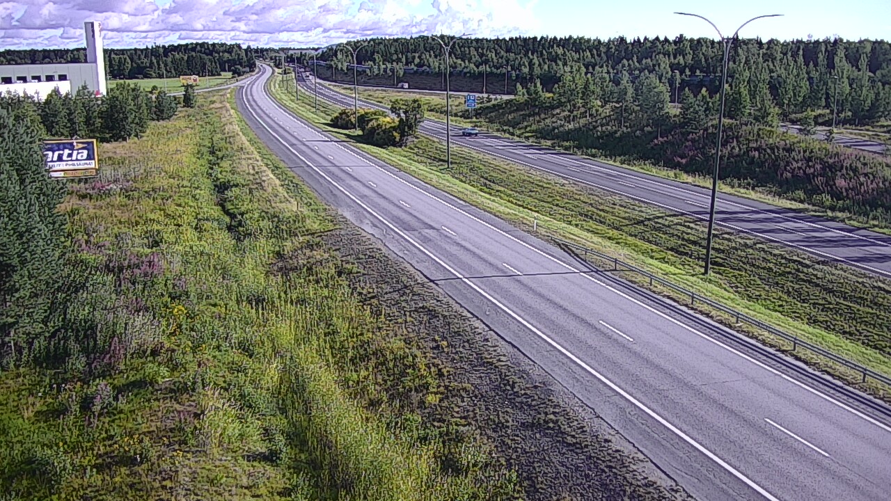 Weather Camera Image Väg 4 Kempele, Zatelliitti, Oulu, Pohjois-Pohjanmaa
