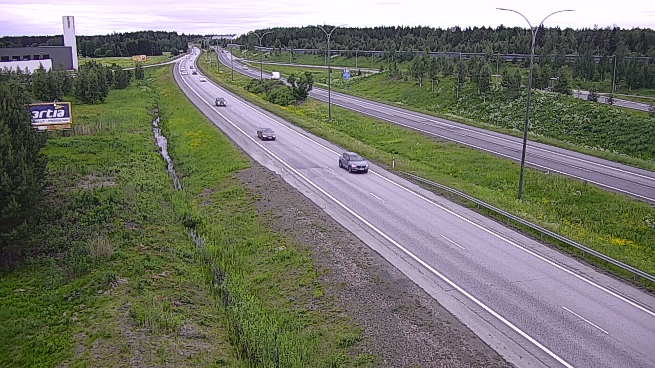 Weather Camera Image Road 4 Kempele, Zatelliitti, Oulu, Pohjois-Pohjanmaa