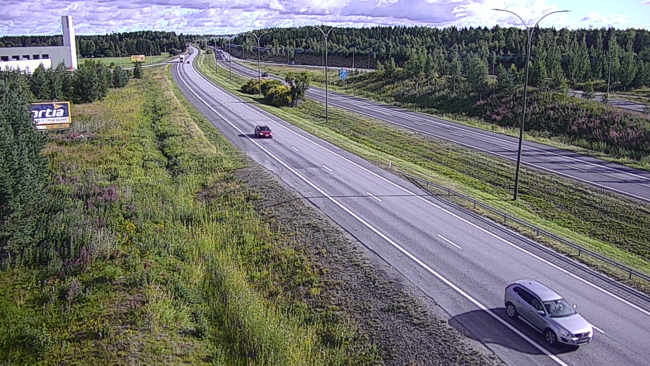 Weather Camera Image Väg 4 Kempele, Zatelliitti, Oulu, Pohjois-Pohjanmaa