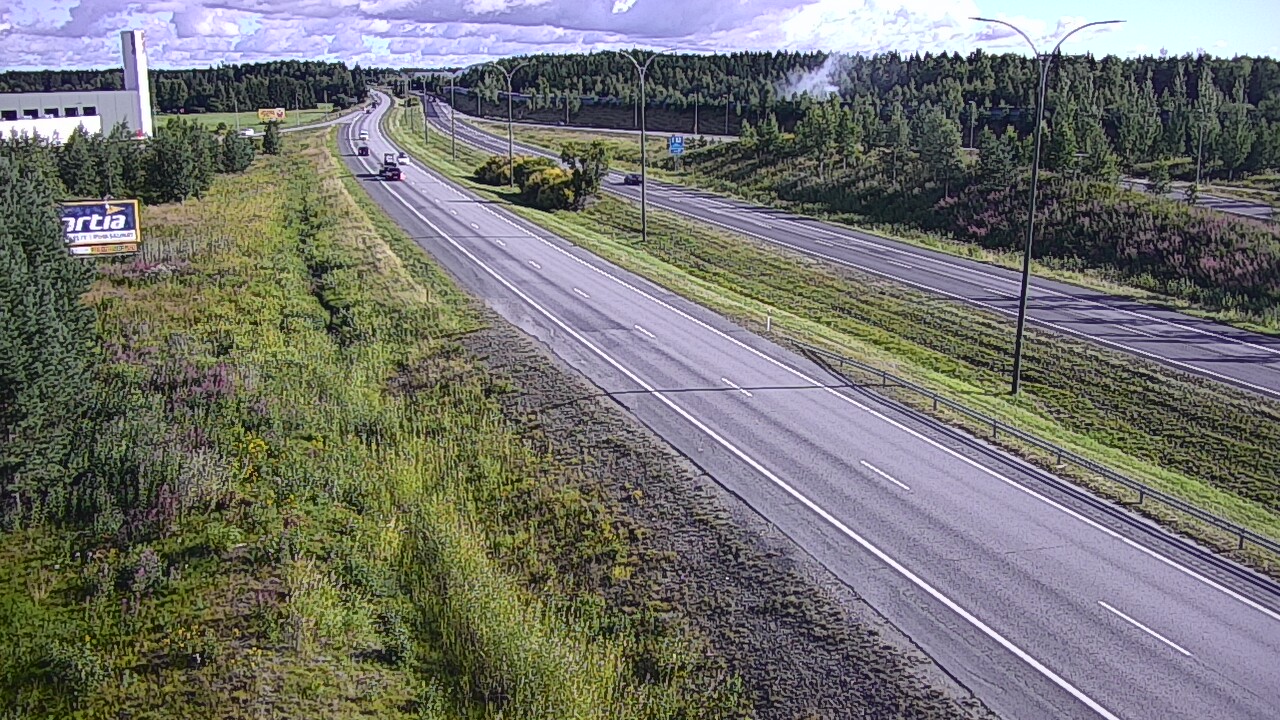 Weather Camera Image Väg 4 Kempele, Zatelliitti, Oulu, Pohjois-Pohjanmaa