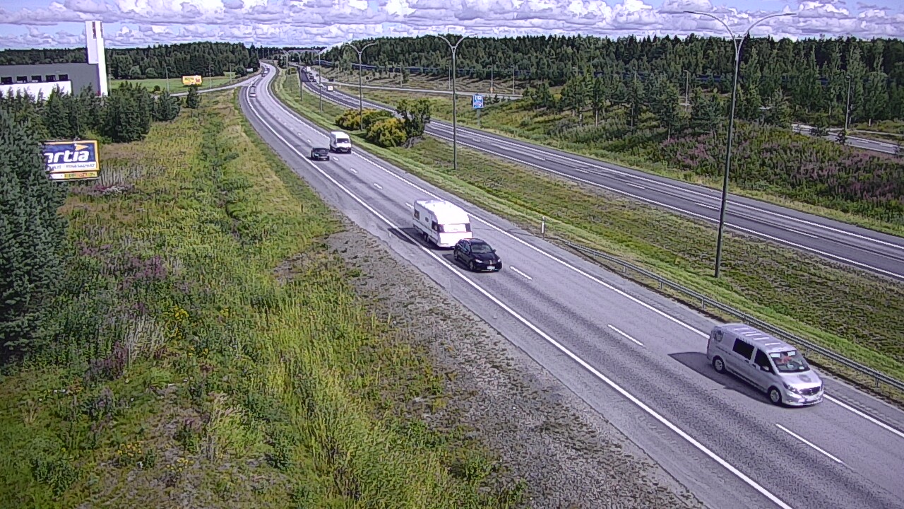 Weather Camera Image Väg 4 Kempele, Zatelliitti, Oulu, Pohjois-Pohjanmaa