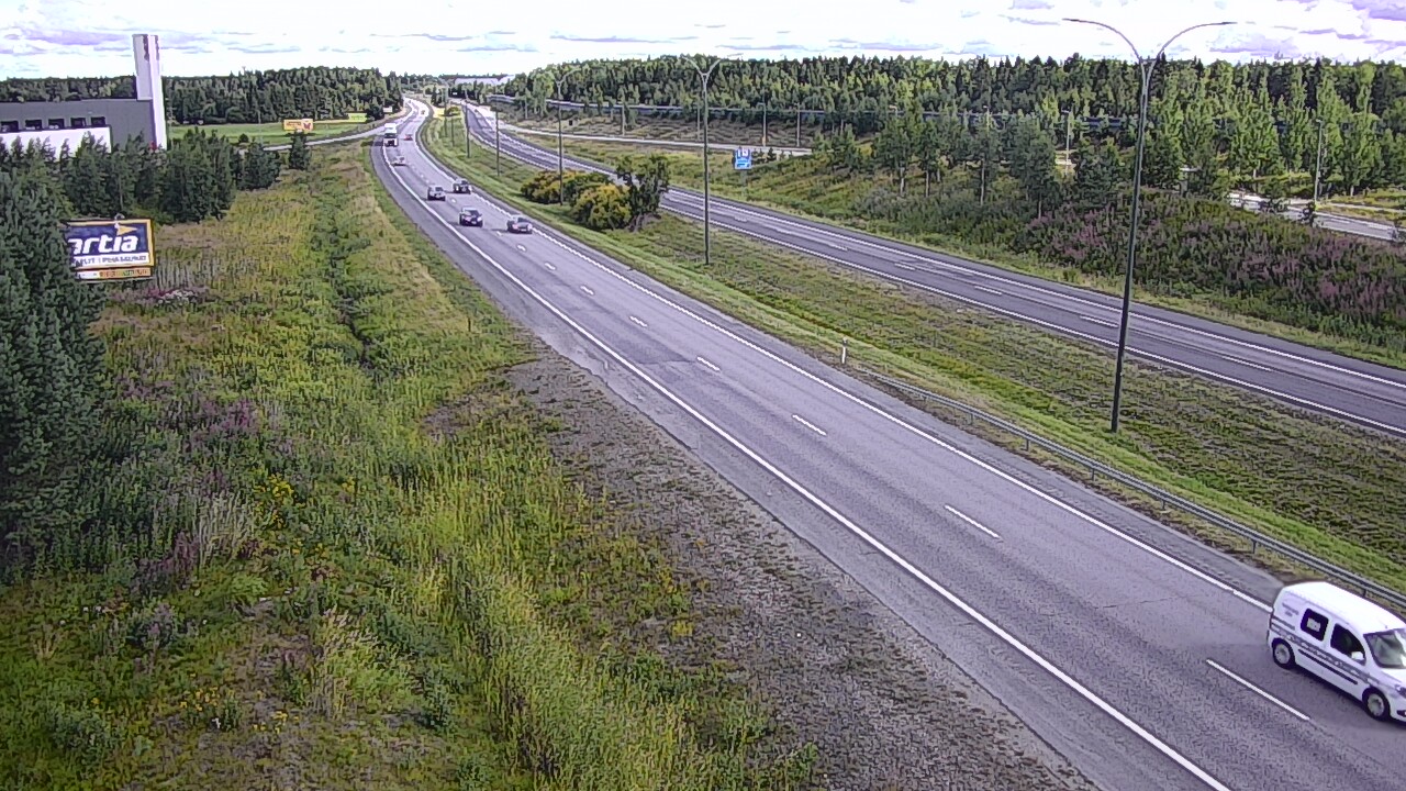 Weather Camera Image Väg 4 Kempele, Zatelliitti, Oulu, Pohjois-Pohjanmaa