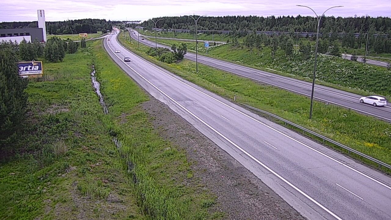 Weather Camera Image Väg 4 Kempele, Zatelliitti, Oulu, Pohjois-Pohjanmaa