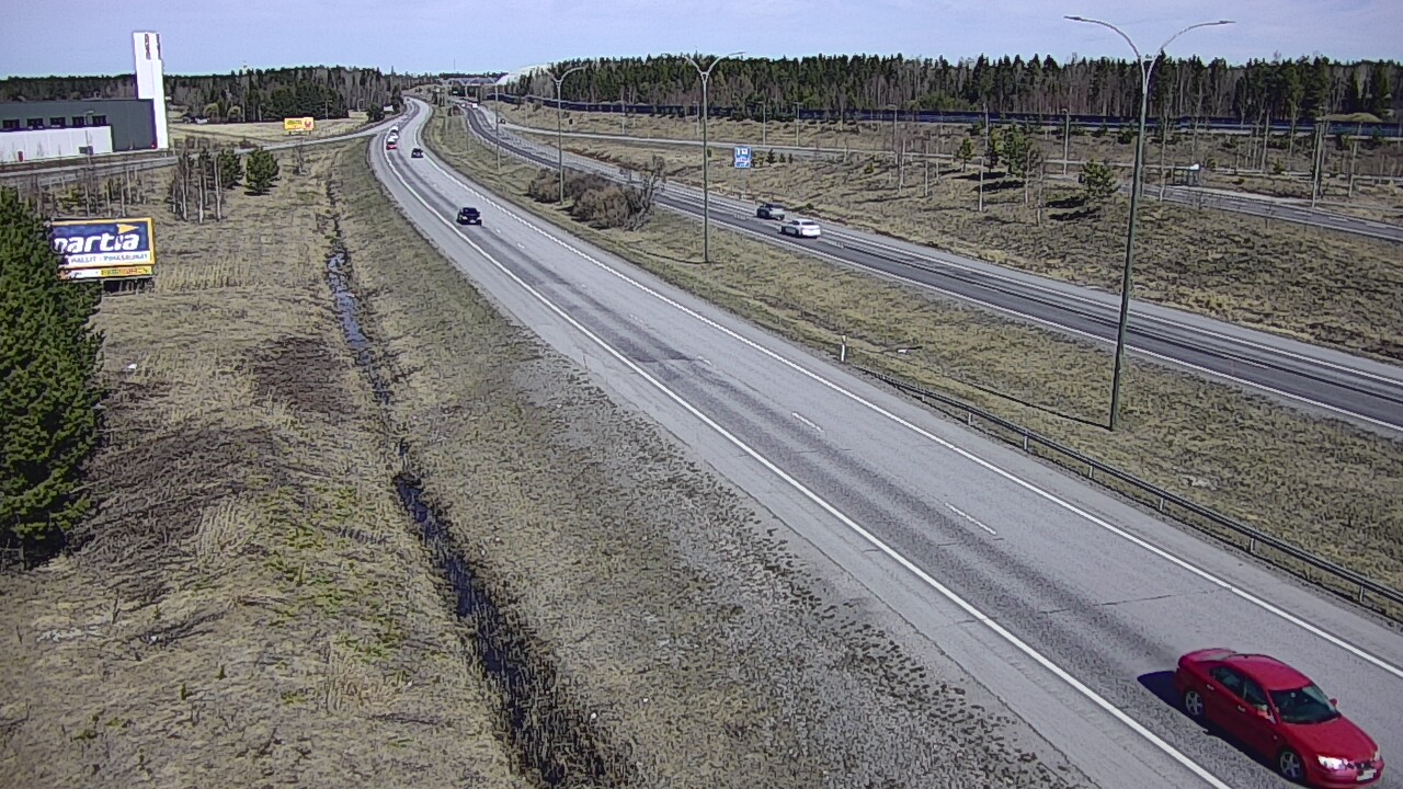 Weather Camera Image Väg 4 Kempele, Zatelliitti, Oulu, Pohjois-Pohjanmaa
