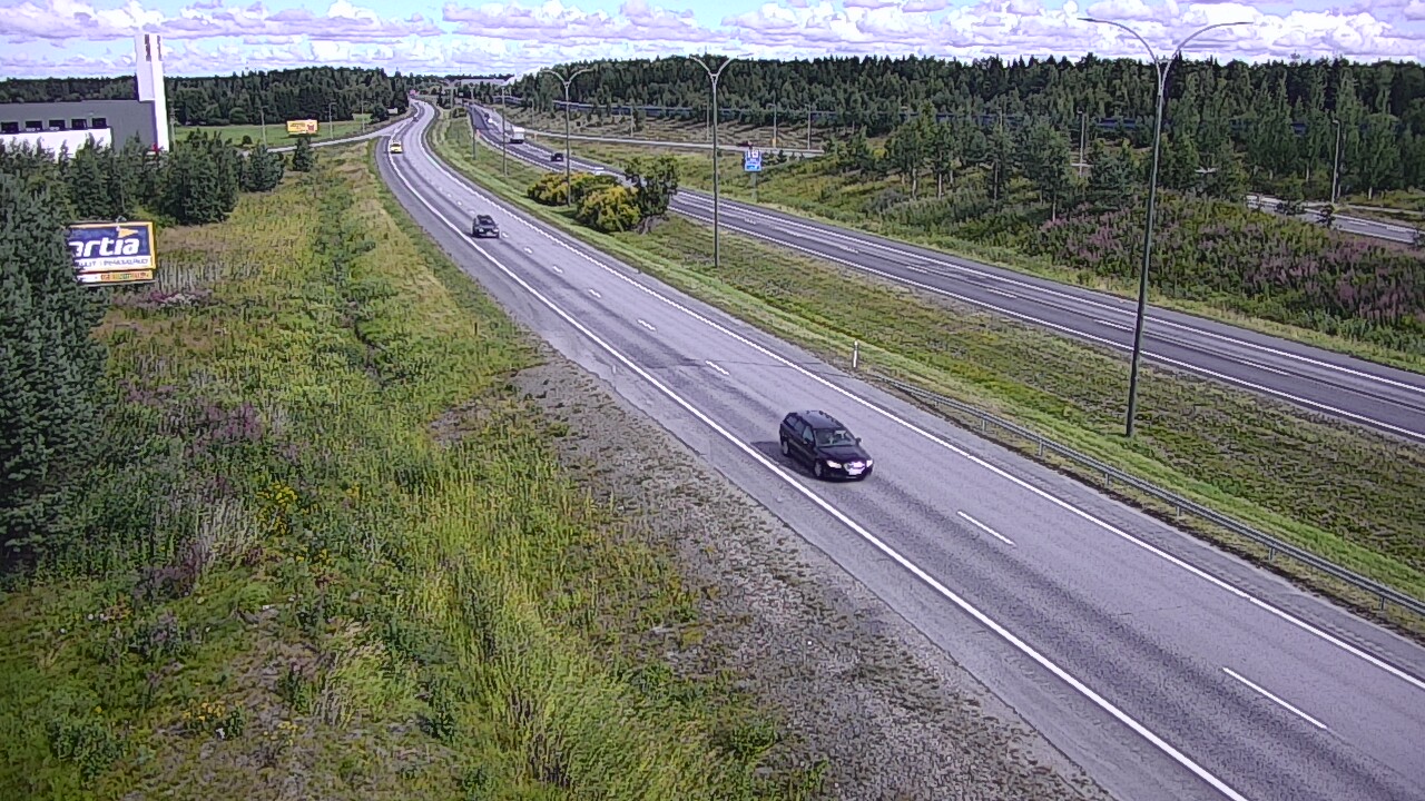 Weather Camera Image Väg 4 Kempele, Zatelliitti, Oulu, Pohjois-Pohjanmaa