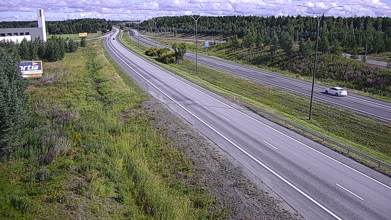 Weather Camera Image Väg 4 Kempele, Zatelliitti, Oulu, Pohjois-Pohjanmaa