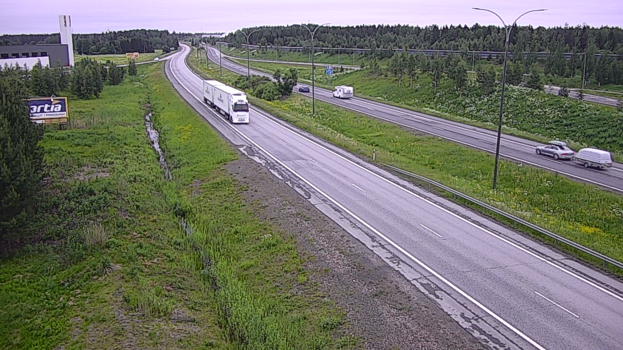 Kelikamerat Kuva Tie 4 Kempele, Zatelliitti, Oulu, Pohjois-Pohjanmaa
