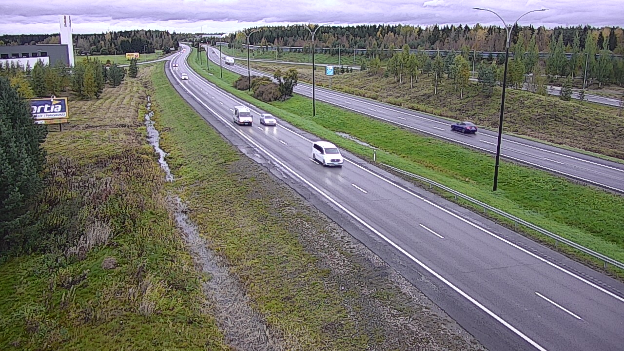Weather Camera Image Väg 4 Kempele, Zatelliitti, Oulu, Pohjois-Pohjanmaa