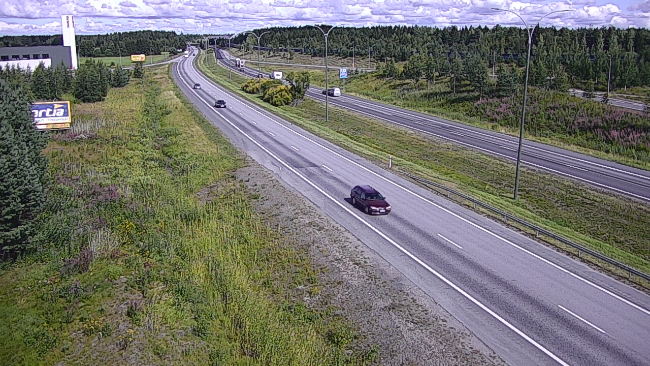Weather Camera Image Road 4 Kempele, Zatelliitti, Oulu, Pohjois-Pohjanmaa