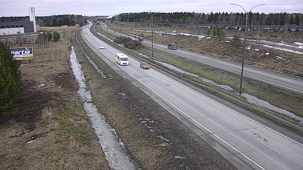 Weather Camera Image Road 4 Kempele, Zatelliitti, Oulu, Pohjois-Pohjanmaa