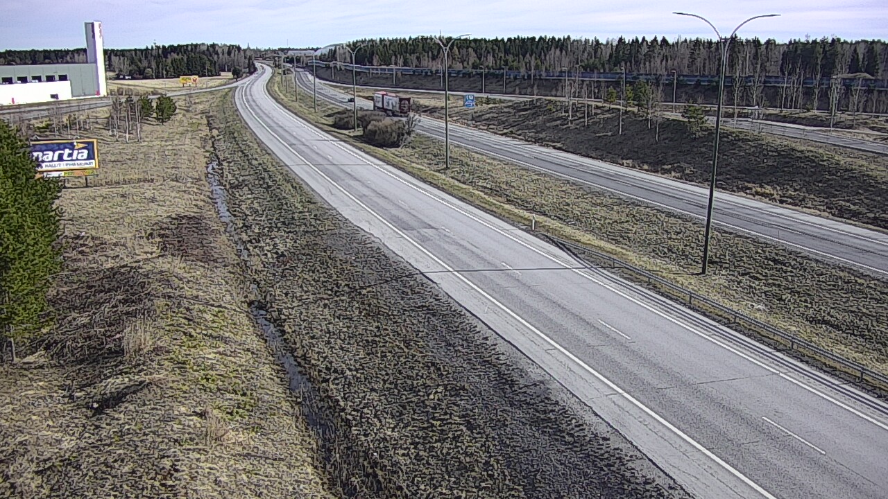 Weather Camera Image Väg 4 Kempele, Zatelliitti, Oulu, Pohjois-Pohjanmaa