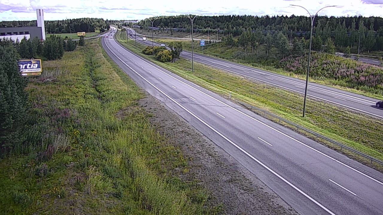 Weather Camera Image Väg 4 Kempele, Zatelliitti, Oulu, Pohjois-Pohjanmaa