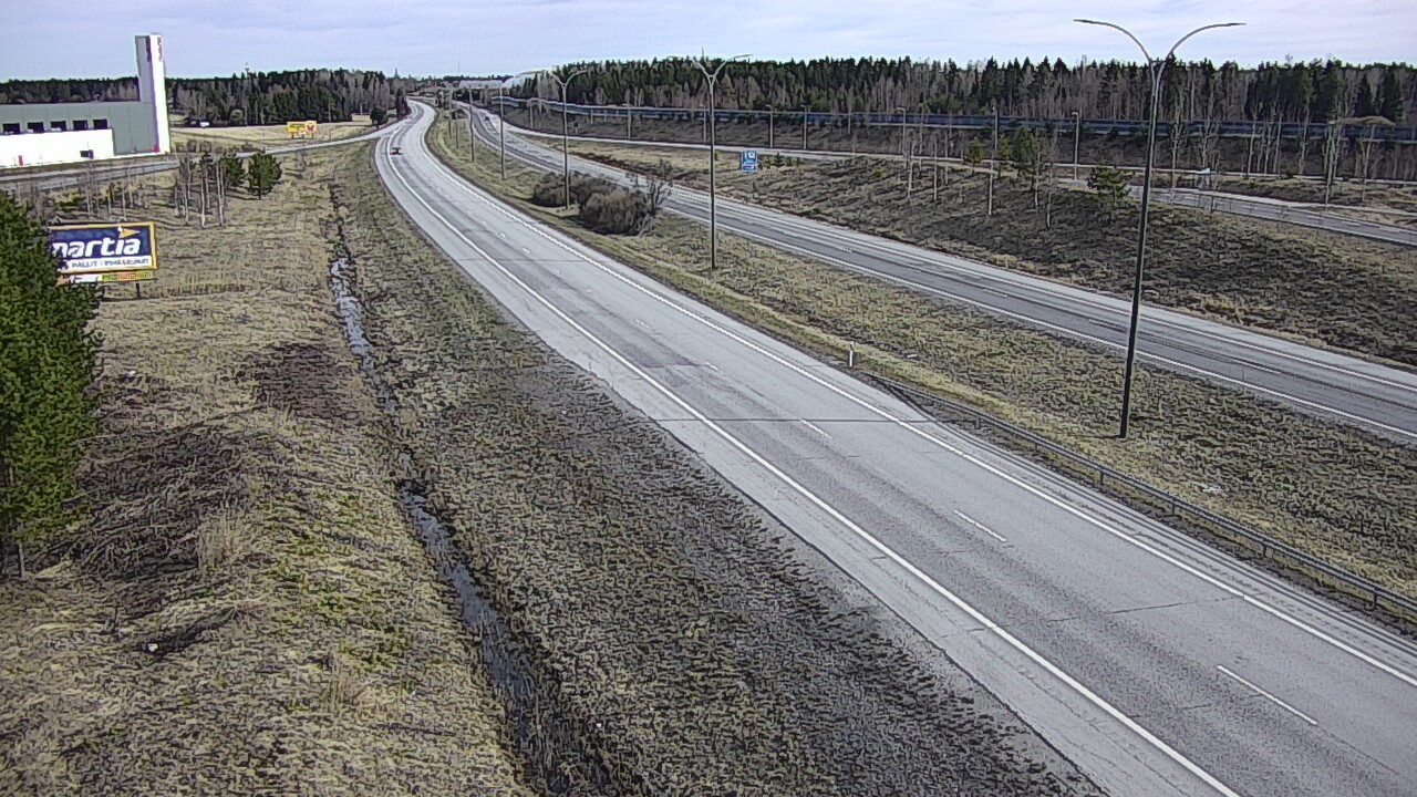 Weather Camera Image Väg 4 Kempele, Zatelliitti, Oulu, Pohjois-Pohjanmaa