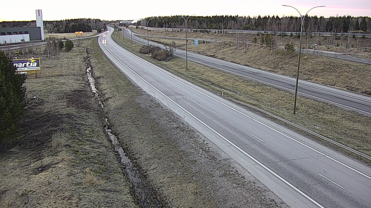 Weather Camera Image Väg 4 Kempele, Zatelliitti, Oulu, Pohjois-Pohjanmaa