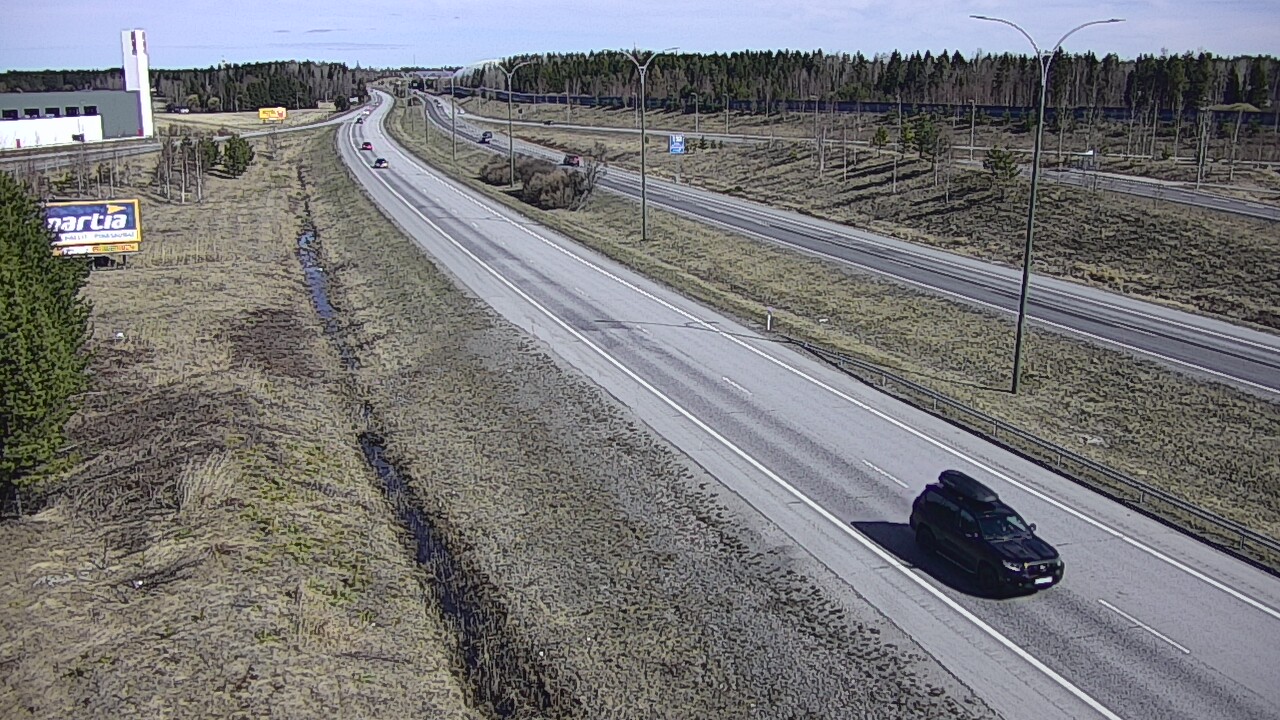 Weather Camera Image Väg 4 Kempele, Zatelliitti, Oulu, Pohjois-Pohjanmaa