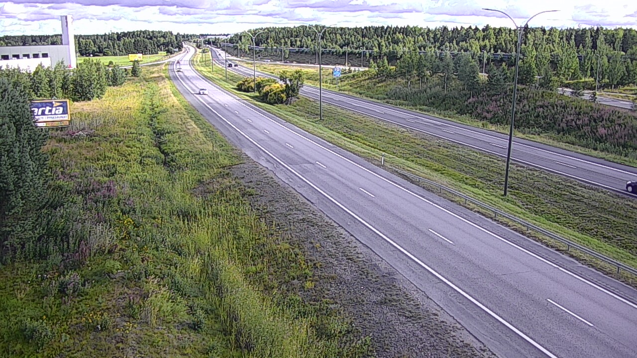 Weather Camera Image Väg 4 Kempele, Zatelliitti, Oulu, Pohjois-Pohjanmaa