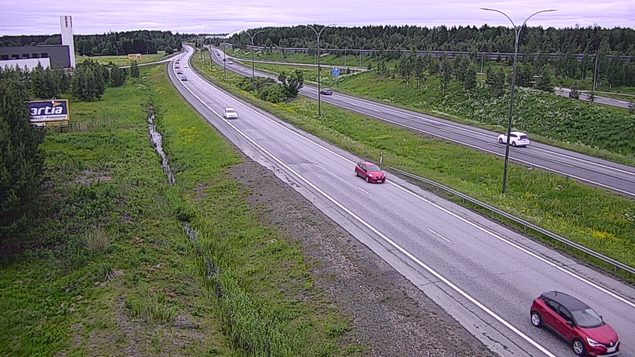 Kelikamerat Kuva Tie 4 Kempele, Zatelliitti, Oulu, Pohjois-Pohjanmaa