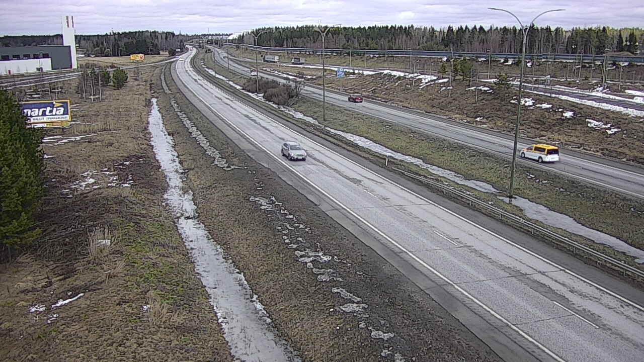Weather Camera Image Road 4 Kempele, Zatelliitti, Oulu, Pohjois-Pohjanmaa