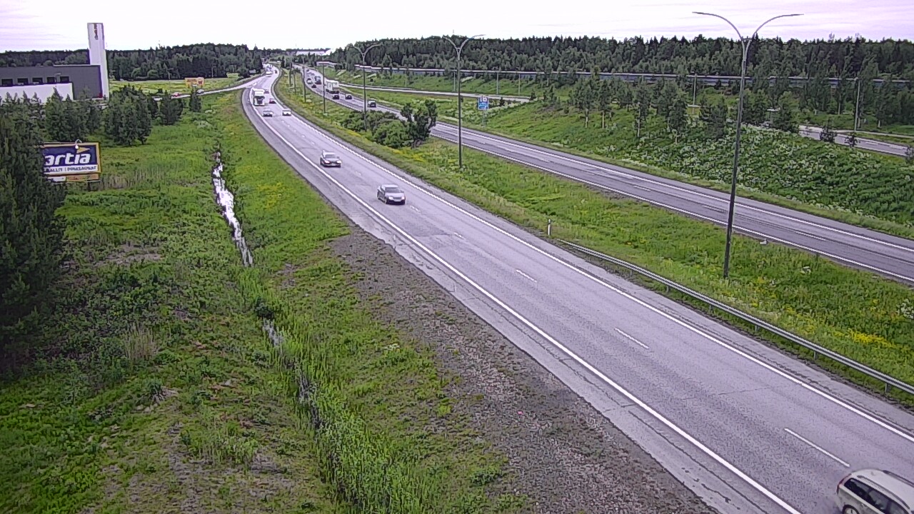 Weather Camera Image Road 4 Kempele, Zatelliitti, Oulu, Pohjois-Pohjanmaa