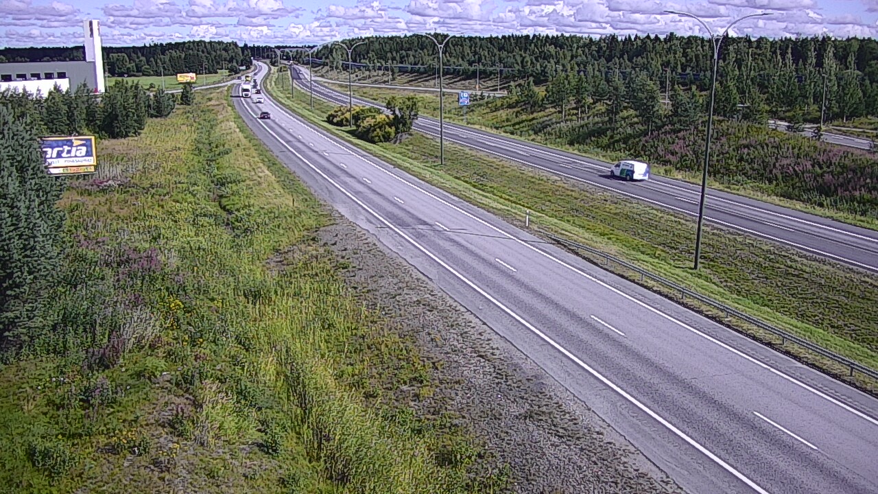 Weather Camera Image Väg 4 Kempele, Zatelliitti, Oulu, Pohjois-Pohjanmaa