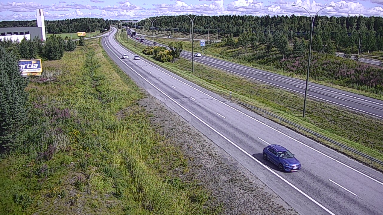 Weather Camera Image Väg 4 Kempele, Zatelliitti, Oulu, Pohjois-Pohjanmaa