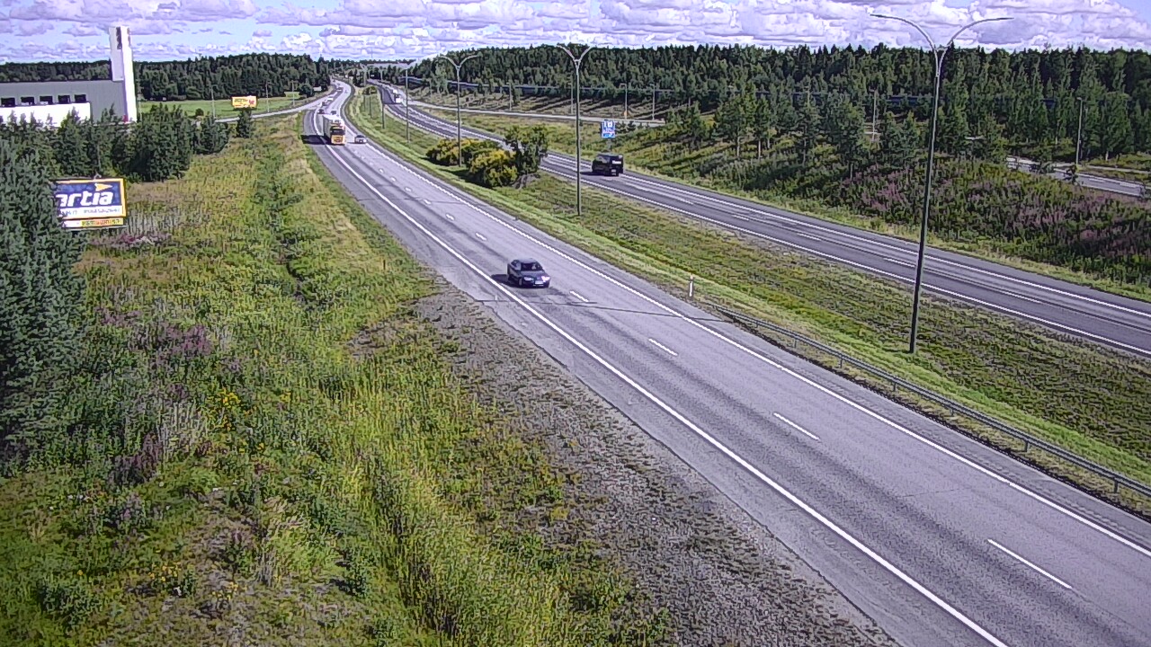 Weather Camera Image Väg 4 Kempele, Zatelliitti, Oulu, Pohjois-Pohjanmaa