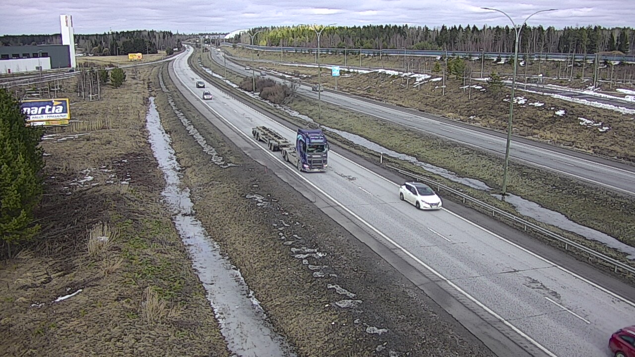 Weather Camera Image Road 4 Kempele, Zatelliitti, Oulu, Pohjois-Pohjanmaa