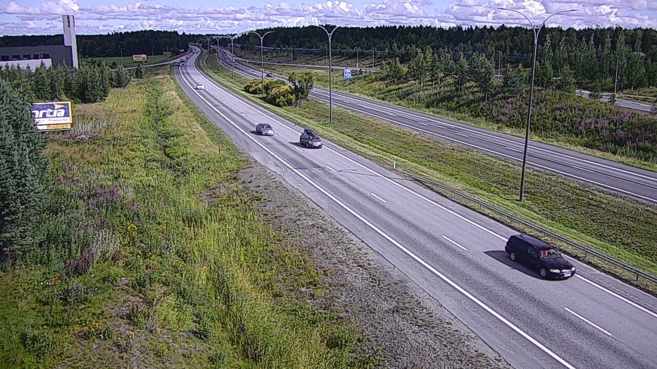 Weather Camera Image Väg 4 Kempele, Zatelliitti, Oulu, Pohjois-Pohjanmaa