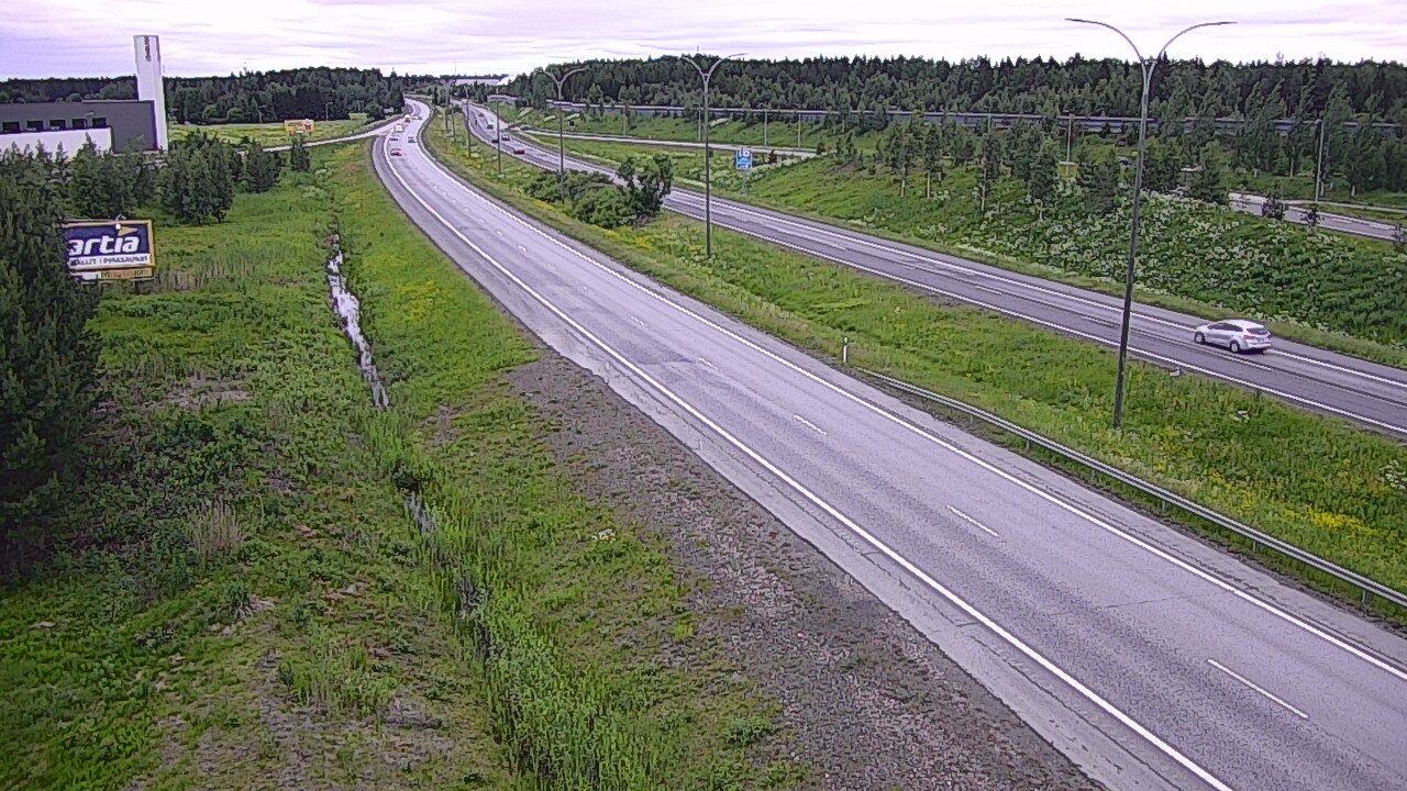 Weather Camera Image Road 4 Kempele, Zatelliitti, Oulu, Pohjois-Pohjanmaa