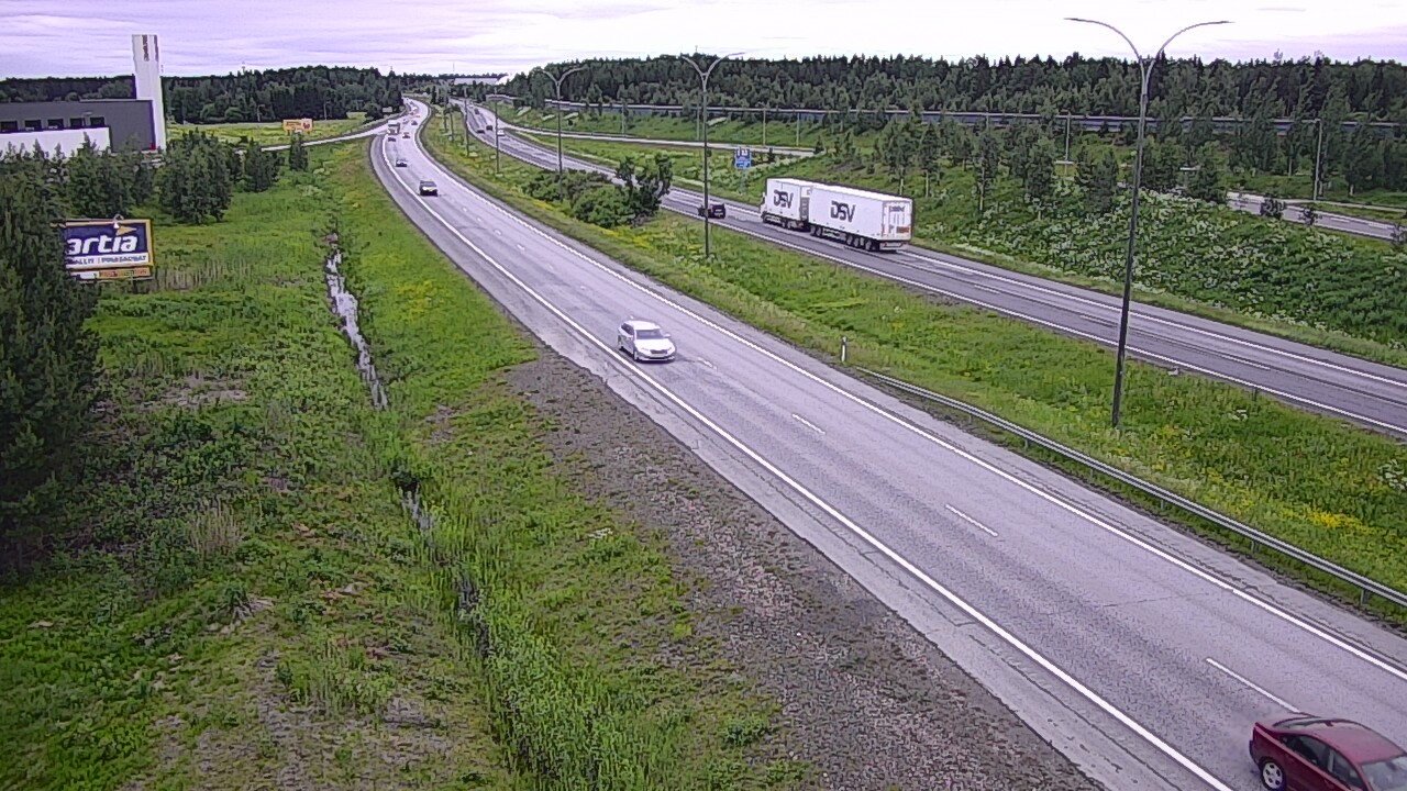 Weather Camera Image Väg 4 Kempele, Zatelliitti, Oulu, Pohjois-Pohjanmaa