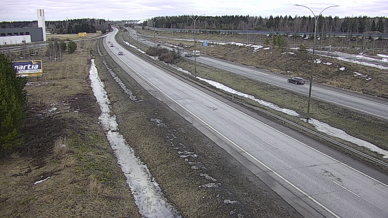 Weather Camera Image Road 4 Kempele, Zatelliitti, Oulu, Pohjois-Pohjanmaa